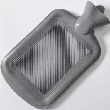 Imagem de Bolsa Térmica para Gelo, Design, Cinza, PVC Flexível, Tampa Rosqueável, Reutilizável, 15 x 12 x 10 cm, Alívio de Dores Musculares, Uso Manual