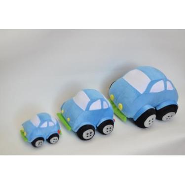 Imagem de Carros de pelúcia 3 tamanhos azul - Elza Lemos