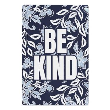 Imagem de Be Kind (1) Placa de alumínio para decoração de quarto, estética e placa de metal para decoração de parede de casa, bar, café - 20 x 30 cm