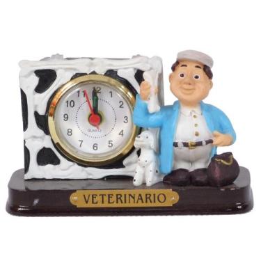 Imagem de Miniatura Veterinário De Resina Com Relógio 8 Cm - Meerchi