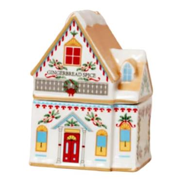 Imagem de IEUDNS Casa de Especiarias da Vila de Natal, Decoração Natalina, Pote de Especiarias Portátil e Reutilizável, Enfeite de Resina em Miniatura para Festas de, Style E