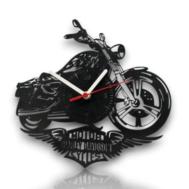 Imagem de Relógio de Parede Moderno Deus é Bom o Tempo Todo MDF Decoração Sala Quarto Cozinha Lazer (Branco,Relógio Moto)