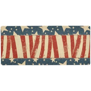 Imagem de SEHANY Tapete de mouse grande bandeira americana 80 x 30 cm antiderrapante para jogos com base de borracha de 3 mm de espessura, protetor de mesa para laptop, mesa para jogadores, desktop, escritório