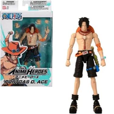 Imagem de One Piece Anime Heroes Boneco Deluxe 16 cm Articulado Portgas D. Ace – Bandai/Sunny