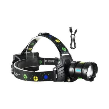 Imagem de Lanterna De Cabeça LED Recarregável Potente 18000000LM Luzes Brancas E