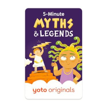 Imagem de YOTO Mitos e lendas de 5 minutos – Cartão de áudio infantil para uso com reprodutor e mini dispositivo de áudio tudo-em-1, audição sem tela com diversão na hora de brincar, dormir e histórias de