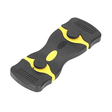Imagem de Cryfokt Ferramenta Raspadora de Lâmina de Barbear de Design Sólido 2 Em 1 para Limpeza, Cabo Ergonômico, Material ABS, 5 "de Comprimento X 1,8" de Largura, para Cozinha e Banheiro (Preto Amarelo)