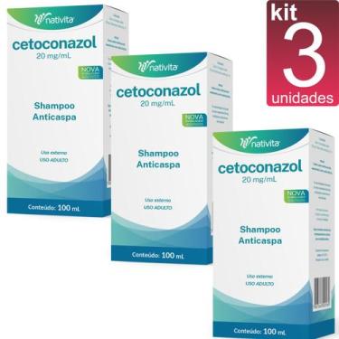 Imagem de kit 3 Shampoo Anticaspa 2% 100ml Nativita - Anticaspa Dermatológica e 