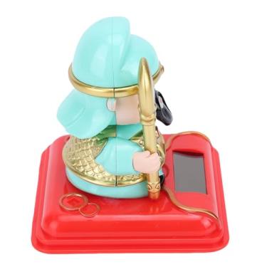 Imagem de HEEPDD Estátua da Fortuna Solar, Estátuas Com Capa de Poeira Acrílica Decoração de Feng Shui para Símbolo de Riqueza e Lealdade Loja de Escritório Casa da Fortuna Solar, Estatueta de Gongo (Verde)