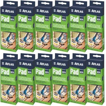 Imagem de Refil De Pad Para Pintura Deck Madeira Verniz | Atlas | Kit 12 Un