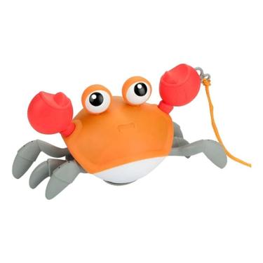 Imagem de Caranguejo Deslizante Siri Fujão Corda Brinquedo  Para  Bebe