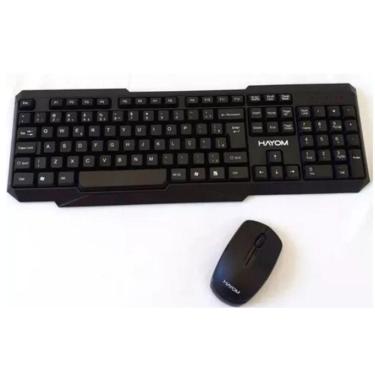 Imagem de Kit Teclado E Mouse Sem Fio Hayom Tecrado E Mauser