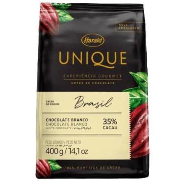 Imagem de Chocolate Harald Unique Gotas 400g Branco