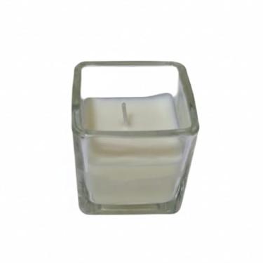 Imagem de Serenidade em Vidro: Vela Artesanal de Lavanda & Pureza