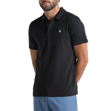 Imagem de Camisa Polo Volcom Classic Stone Preta-Masculino