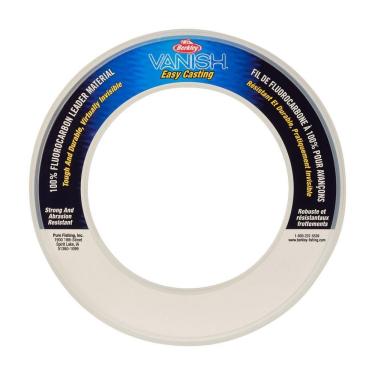 Imagem de Berkley Vanish® Leader Material Bobina transparente, 13,6 kg | 13,6 kg, 27 m | Linha de pesca de fluorocarbono de 27 m, adequada para ambientes de água salgada