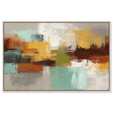 Imagem de Impressão em tela minimalista Tones II arte de parede abstrata por Art Remedy, moldura prata, 61 x 40 cm