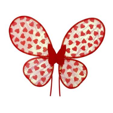 Imagem de MotiveTech Asas de Borboleta em Formato de Coração, Acessórios de Fantasia para o Dia dos Namorados, Ideais para Palco e Apresentações