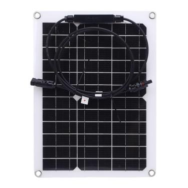 Imagem de Luocute Kit de Carregador de Painel Solar, 15W 18V Silício Monocristalino ABS Portátil à Prova de Chuva, Com Controlador de Carga MPPT, Kits de Carregamento de Carregadores de Bateria