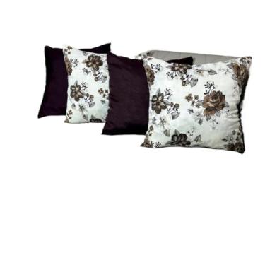 Imagem de Kit c Almofadas Cheias Decorativas pSala(FLORAL PALHA)