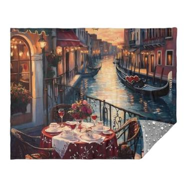 Imagem de Joitme Cobertor de jantar romântico ao ar livre laranja para uso ao ar livre, mantas para mulheres, cobertores de acampamento para clima frio, cobertor de carros