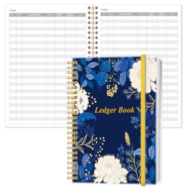 Imagem de Livro contábil - Livro contábil A5 para contabilidade, pequenas empresas e uso pessoal, caderno de rastreador de despesas para rastreamento de dinheiro, despesas, depósitos e saldo, 14,7 cm x 21,3 cm