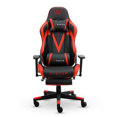 Imagem de XT Racer, Cadeira Gamer XT Racer Viking Series com Apoio de Pernas Cor:Preto e Vermelho