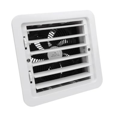 Imagem de Sonew Ventilador de Ventilação Lateral para RV, Material ABS, Erosão, Ajuste Manual, Motor de Alta Velocidade 12V, Instalação Incorporada, Design de Grade de Ventilação, Adequado para (Branca)