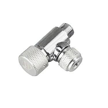 Imagem de Válvula de Ajuste Fino para Regulador CO2 Tanque Peixes Dióxido Carbono com Alta Finura Sem Vazamento Ar sob Pressão Liga Alumínio Cobre Fácil Instalar