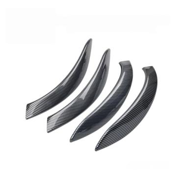 Imagem de Porta interna do carro puxar alça guarnição capa Compatível com bmw 3 4 séries f30 f31 f32 f33 f34 f35 f36 f80 f82 f83 2013 2014 2015 2016 2017 2018(Carbon Fiber Outer)