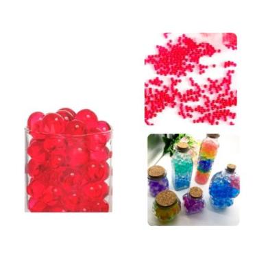 Imagem de Bolinhas de Gel Orbezz Vermelha 1.400un 20g Cresce c/Água