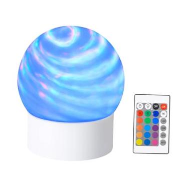 Imagem de Dualoai Projetor de luz noturna, abajur com controle remoto, presente de Dia dos Namorados, luz ambiente para quarto infantil, decoração de casa, adultos e, Céu Estrelado