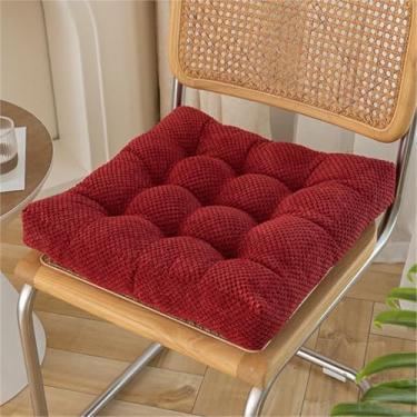 Imagem de Almofadas quadradas para cadeiras de jantar, almofadas de assento grossas e macias, almofadas fofas e confortáveis ​​para cadeiras, para uso interno/externo em cozinhas