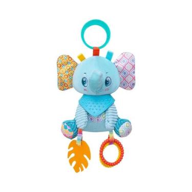 Imagem de Brinquedo Sensorial De Pelúcia Macia Com Chocalho E Mordedor Para Carr