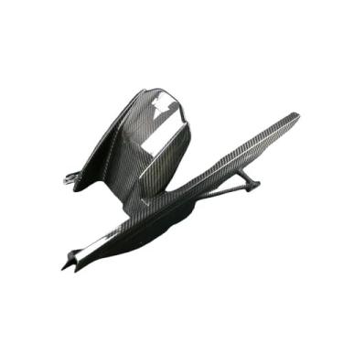Imagem de 1 peça guarda-lamas traseiro de motocicleta de fibra de carbono real compatível com BMW M1000 R M1000 RR S1000 R S1000 RR 2019-2025 guarda de corrente carenagem(Twill weave Glossy)