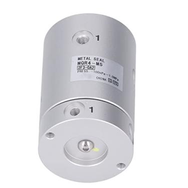 Imagem de WALFRONT Conector Giratório Pneumático, Junta Rotativa de 360 ​​graus de Alta Velocidade Em Liga de Alumínio Com Vários Canais para Máquinas de Impressão, Centros CNC (MQR4-M5)