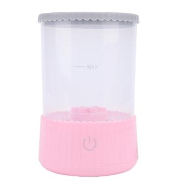 Imagem de Brrnoo Limpador Elétrico de Pincéis de Maquiagem, Máquina Automática de Limpeza Rápida 7.000 RPM para Todos Os Tipos de Pincéis de Maquiagem, Com Função de Secagem, para Amantes e (Róseo)