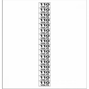 Imagem de Placa Sinalizacao Poliestireno 02X04 ''110V'' 16 Pecas 200Ax - SINALIZ