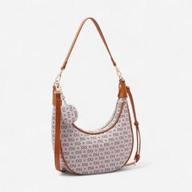 Imagem de Bolsa Feminina Chenson Original Elegance Luxo Ombro Bege-Feminino