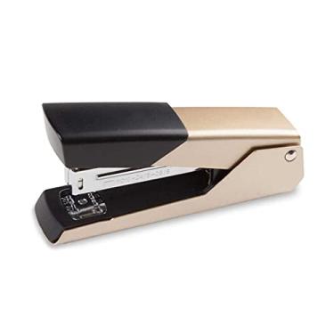 Imagem de Grampeador de encadernação dupla grampeador 24/6 grampeador de papel grampeador material de escritório papelaria (cor: ouro)