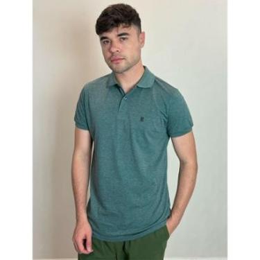 Imagem de Polo Masculina Piquet Básica Com Botões Polo Wear Verde Claro-Masculino