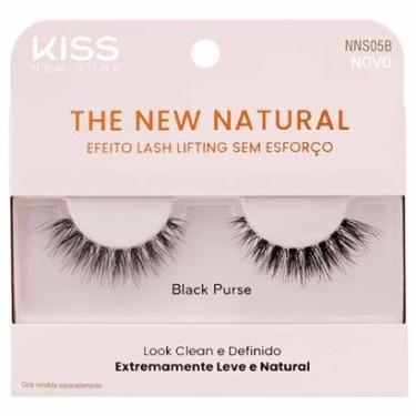Imagem de Cílios Postiços Kiss New York The New Natural Black Purse 1 par-Feminino