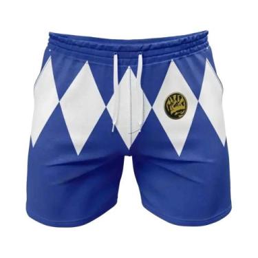 Imagem de Bermuda Casual Masculina 3D Digital Para Motocicleta, Tecido Espesso, 