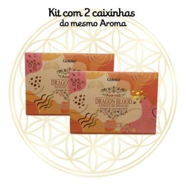 Imagem de KIT C/2 Defumadores Hindu Goloka, Dragon Blood