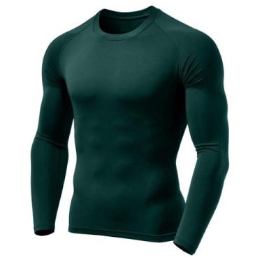 Imagem de Camiseta Uv Dry Masculina Manga Longa Segunda Pele Térmica Proteção So