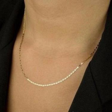 Imagem de Colar Corrente Feminina 50cm Piastrine Em Ouro 18k 750 - DR Joias