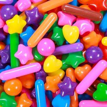 Imagem de STARBOLO Bolas de bola para crianças – Pacote com 150 200 500 bolas coloridas de plástico à prova de esmagamento para crianças pequenas, barraca de brincar, brinquedos de piscina para bebês