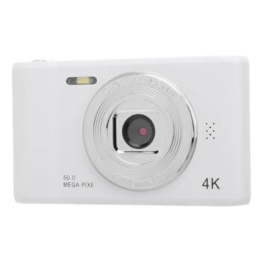 Imagem de Câmera Digital XZY 50MP 4K – Zoom 8x | Tela 2,4” | Recarregável USB-C (Branco)
