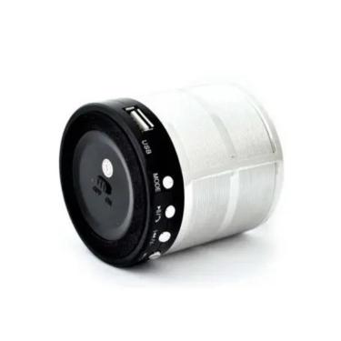 Imagem de Mini Caixa De Som Speaker Com Bluetooth Usb Ws-887 Prata
