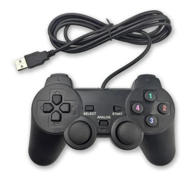 Imagem de Controle Usb para PC Computador Notebook Joystick Dualshock Analógico